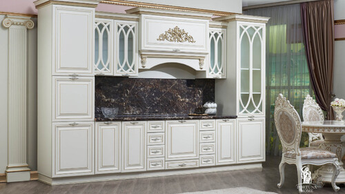Кухонный гарнитур Версаль, 3,6 м, жемчуг